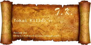 Tokai Kilián névjegykártya